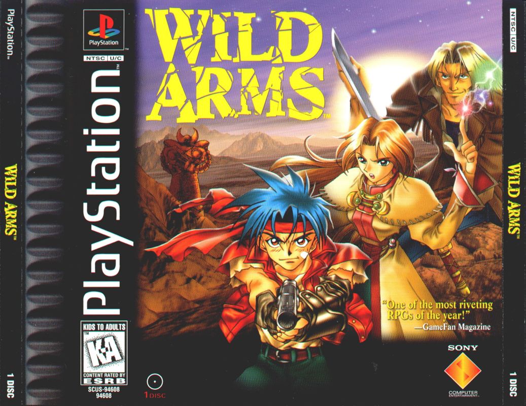 Wild Arms box art for Playstation